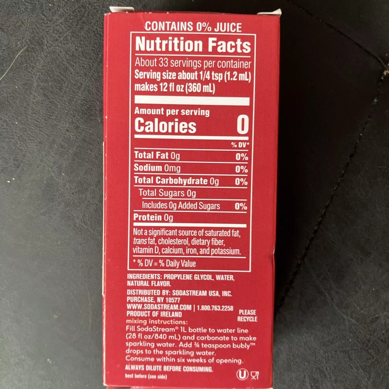 SodaStream Bubly drops Cherry Fruit Drops 1.36 oz 1 pk