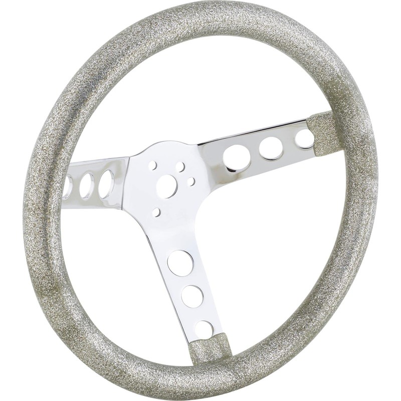 11-1/2 Inch Green Metalflake Style Steering Wheel, 3-1/2 Dish