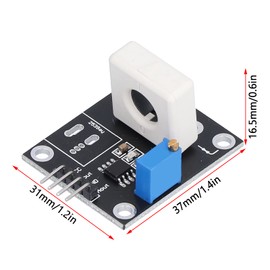 Hall Current Sensor, 35a WCS1800 DC 5V Short Circuit Protection Modules Adjustable Short Circuit Overcurrent Protection Detector for Smart Car Motor Overcurrent Detection