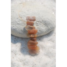 Peach Moonstones on a French Barrette