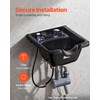VEVOR Shampoo Bowl Hair Sink for Salons, Black Hairdresser Basin,