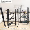 YSSOA 4-Tier Heavy Duty Foldable Metal Rack Storage Shelving Unit