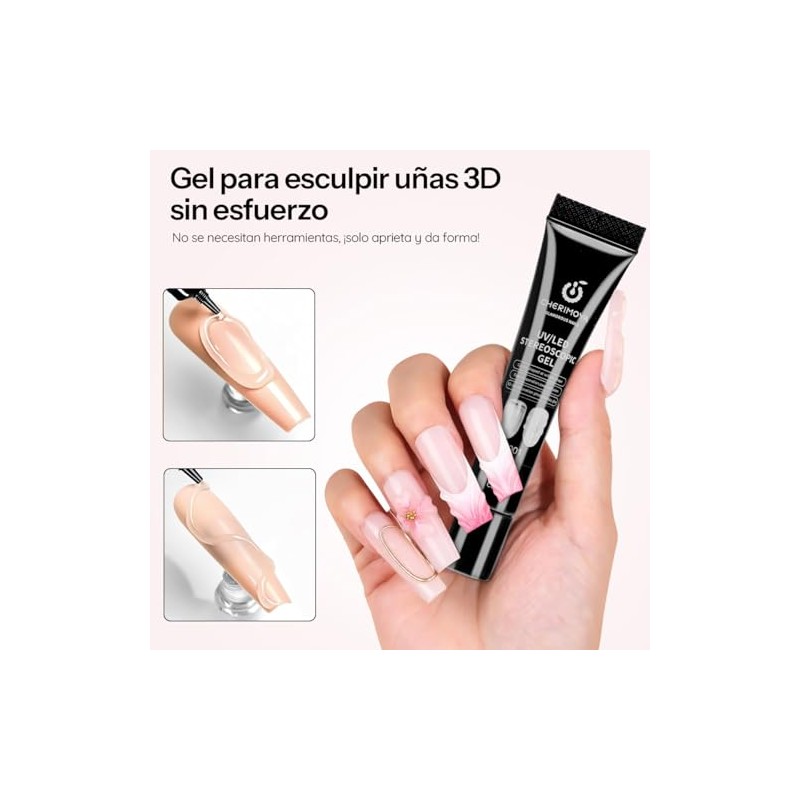 CHERIMOYA 3D Solid Sculpting Gel for Nail Art 8g Tube