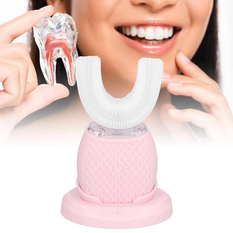 Ultrasonic Automatic Toothbrush Whitening 360° U Shaped Electric Ultrasonic Toothbrush
