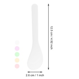 ONLYKXY 5pcs 5inch Plastic Beauty Spoon Facial Cream Brush Makeup Scoop Mud Reusable Cosmetic Dig Scoop Spatula Mask Tip for Lotions Moisturizers Home Salon DIY Facemask Mixing Sampling (Mixed Color)