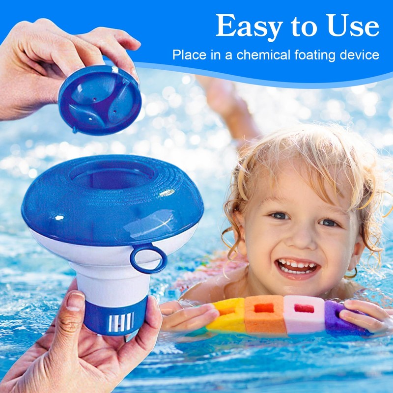 100PCS Multifunctional Chlorine Tablets for Swimming Pools, Hot Tubs &