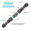 Wannap 3 Pole Wire Connector Waterproof IP68 External Electrical Junction