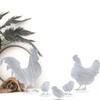 Storm's Gartenzaubereien Chicken Rooster Chickens Made of Metal – Shabby