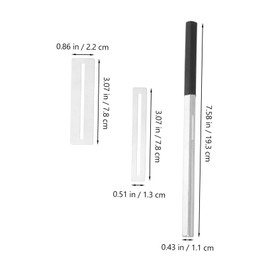 Vaguelly 1set Professional Stainless Steel Guitar Fret Crowning and Polishing Kit Guitar Maintenance Includes Fret Polishing Tools and Saddle Files