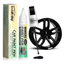 Cardiality Gloss Black Rim Touch Up Paint for Honda,Wheel Scratch Repair Touch Up Paint Pen Quick and Easy Fix Auto wheel scratch Scratch