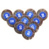 10Pcs Sanding Sandpaper Flap Wheel Disc 80# Grit for Dremel