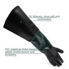 Jewboer 23.6" Rubber Sandblast Cabinet Gloves,Sandblasting Sand Blaster Gloves for