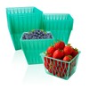 25 Pack Plastic Berry Baskets Strawberry Basket 4-Inch Berry Picking