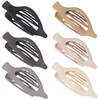 CHANDAT Flat Hair Clip 6 pcs Lay Down Claw Clips