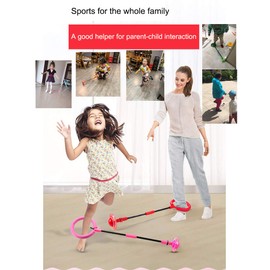 Anillo de salto parpadeante para niños, colores para saltar al tobillo, cuerdas de saltar para deportes, pelota para niños y niñas, juguete (azul)