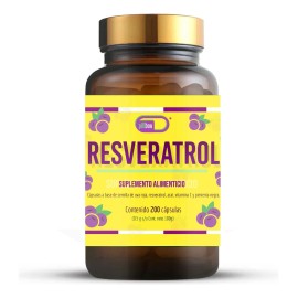 Suplemento Resveratrol Pill Box 200 Cpsulas Vitamina C Antioxidante                                                                                   