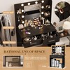 Furmax Make up Vanity Desk with Mirror and Power Outlet,