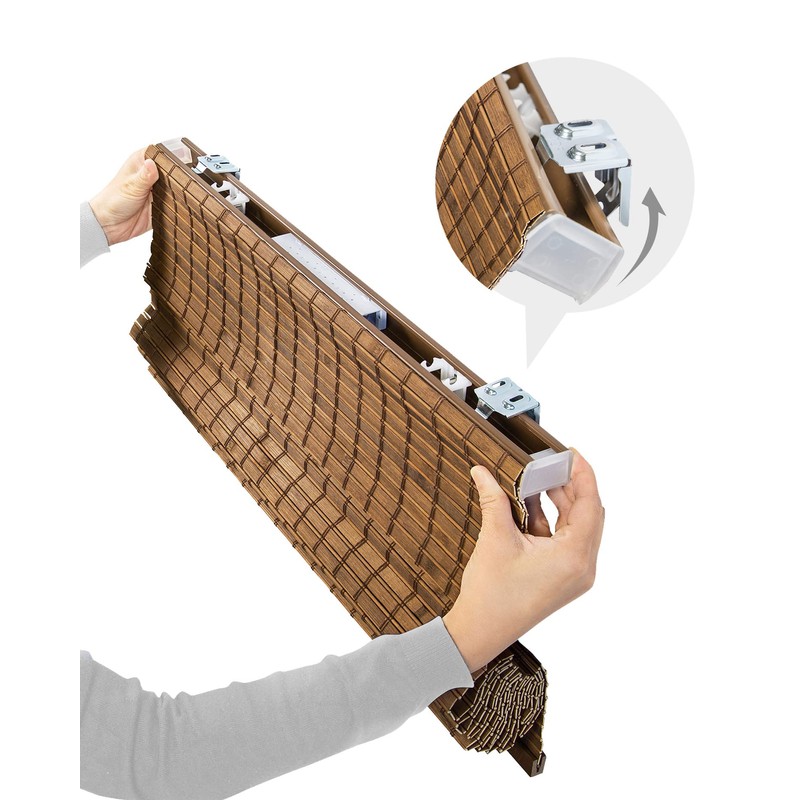 CHICOLOGY Home, Roman Bamboo Patio, Blinds, Window Shade, 23" W