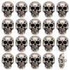 PH PandaHall 20pcs Skull Button Skeleton Head Shank Button Alloy