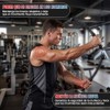 Weighted Cordless Battle Ropes,2PCS Cuerdas de Batalla sin Cuerda,Cuerda de
