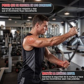 Weighted Cordless Battle Ropes,2PCS Cuerdas de Batalla sin Cuerda,Cuerda de Batalla Inalámbrica Resistente, con Bolsa de Almacenamiento,Entrenamientos