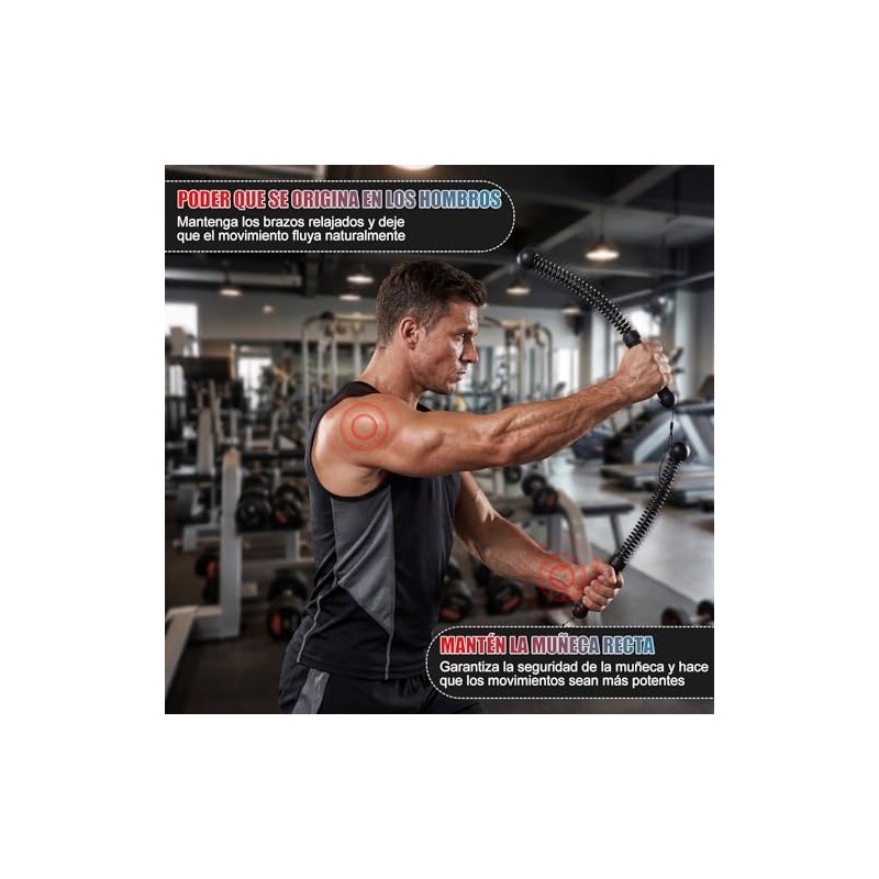 Weighted Cordless Battle Ropes,2PCS Cuerdas de Batalla sin Cuerda,Cuerda de