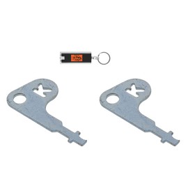 2 Pack K-Rain MiniPro K-Key Adjustment Tool, K-Rain P59995 K-Key Adjustment Tool, Replacement Key for Mini Pro and Pro Plus Rotor Sprinklers, Pack of 2 K Rain Keys with Included LED Keychain Light