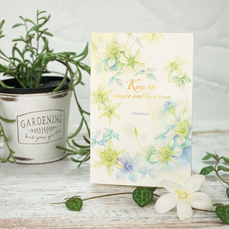 Postcard Postcard, Summer Pattern, Simple (Clematis) HGS-226 (17), 10 Sheets