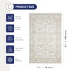 Abani Beige Area Rug – 6' x 9' – Dalia