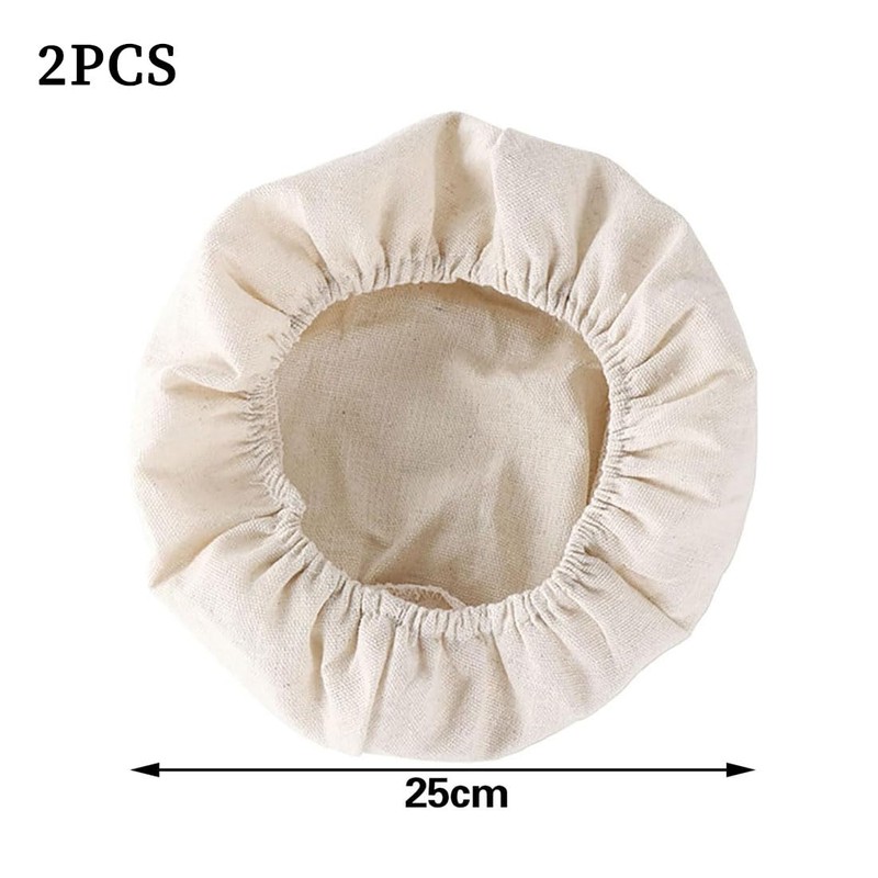 BZKSER Linen Cloth Bread Baking – Pack of 2 Baker's