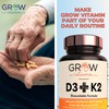 Grow Vitamin Vitamin D3 K2 with Coconut Oil | BioPerine