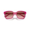 Vogue Eyewear VO5558S Sunglasses, Cherry/Transparent Fuchsia Glitter/Pink Gradient Brown, 55