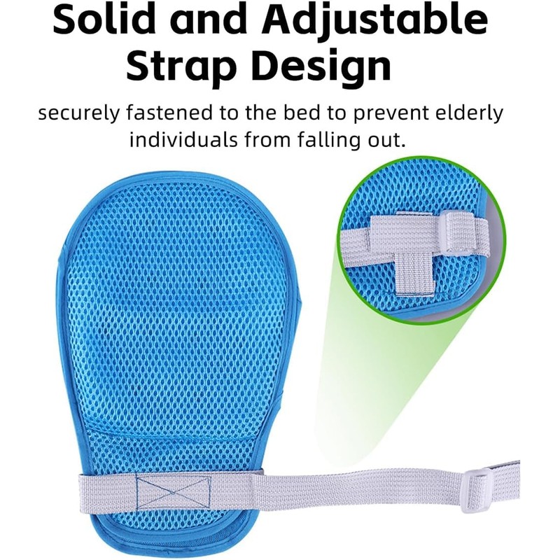 CRAZY ROSA Dementia Restraint Gloves - 2PCS Anti-Scratch Protective Breathable