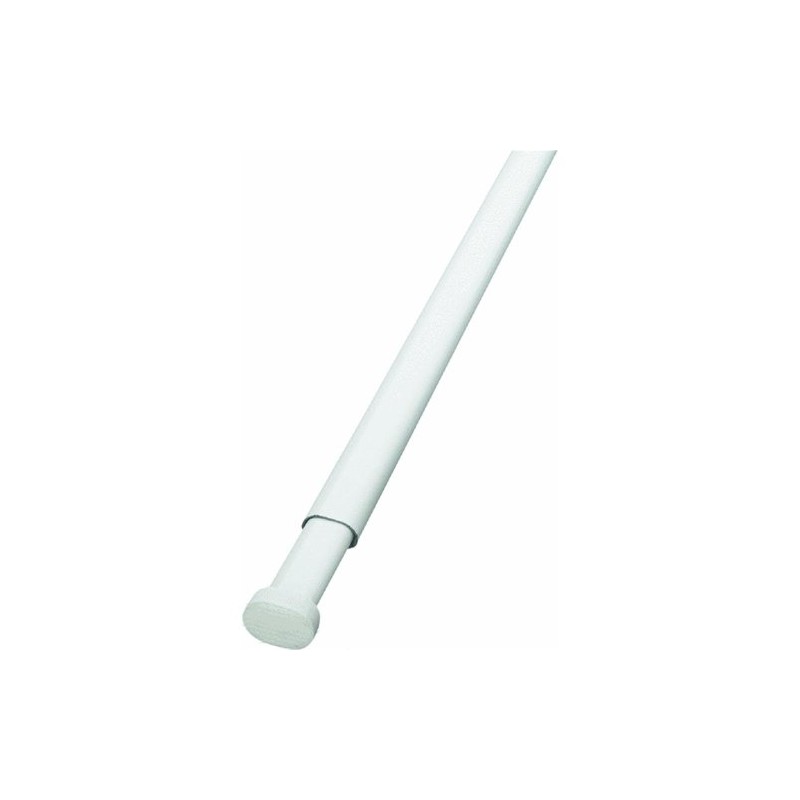 Levolor Oval Spring Tension Rod 48" - 86" White