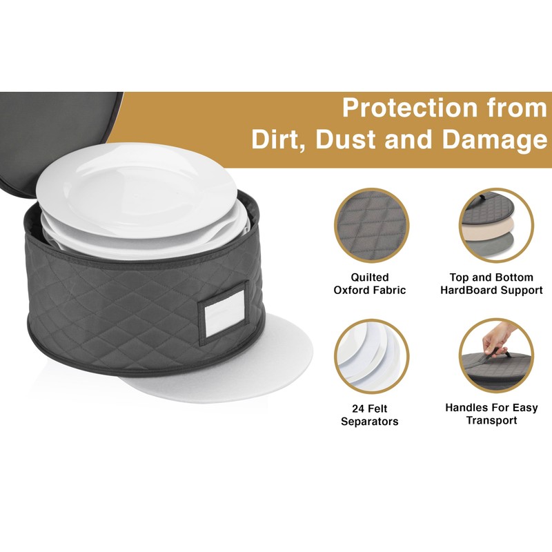 2 Pack 6" Small Plate Storage Case - China Storage