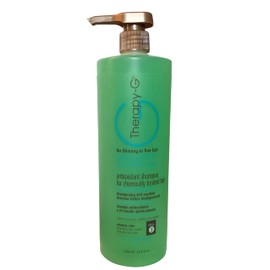 Therapy-G Antioxidant Shampoo For Chemically Treated Hair For thinning, fine hair and anti hair loss. Hair regrowth and color protector Liter 33.8 oz