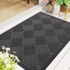 Smiry Front Door Mat Outside Entrance, Heavy Duty Outdoor Indoor