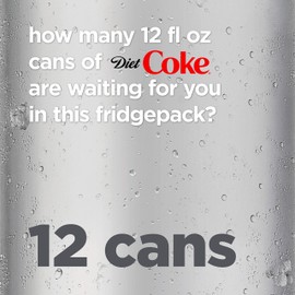 Diet Coke Soda Soft Drink, 12 fl oz, 12 Pack