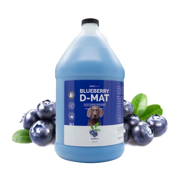 Bark 2 Basics Blueberry D-Mat Dog Conditioner, 1 Gallon |