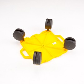 Cosom 16 Inch Plastic Instructor Scooter Board with 5 Inch Non-Marring Ultra Glide Casters and Safety Guards for Physical Education Class