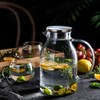 105OZ Glass Pitcher with Lid and Spout - High Heat