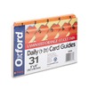 Oxford Products - Oxford - Laminated Index Card Guides, Daily,