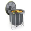 Polder Kitchen Composter-Flexible Silicone Bucket inverts for Emptying and Cleaning
