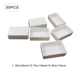 50 Pcs White Painting Full Pans Empty Watercolour Pan Palette Boxes for Kids Adults Oil Artist Watercolour Painting