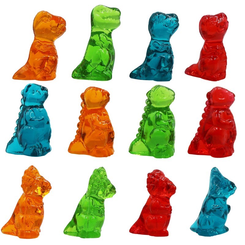 FirstChoiceCandy 3D Rainbow Juicy Gummy Candy (3D Dinosaur, 2 Pound