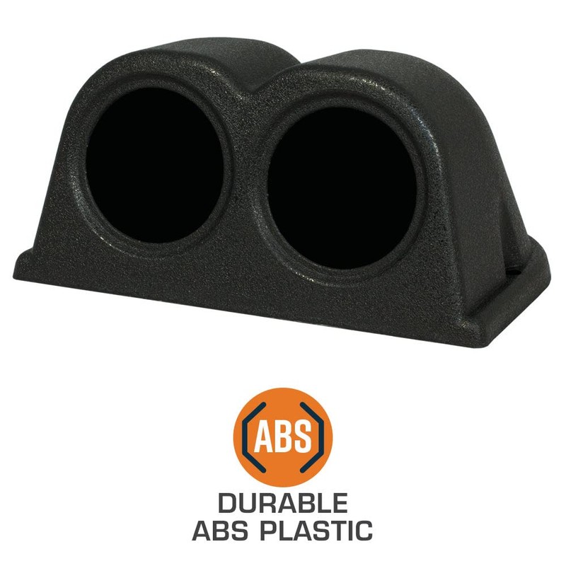 GlowShift Universal Black Dual Gauge Console Dashboard Pod - Fits