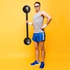 Giant Inflatable Dumbbell Barbell - Carnival Circus Decorations Fake Weights