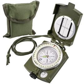 Compasses，Hiking Compass for Survival with ，Waterproof Durable and Pocket-SizedTactical Survival Compass with Lanyard，Climbing Biking Exploring Geology, Outdoor Activities