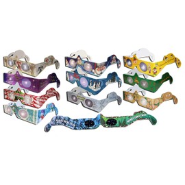 22 Pair - 3D Christmas Glasses - 22 variety pack - 15 styles - Penguin, Nutcracker, Santa, Snowman, Reindeer, Candy Cane, etc. and 2 Christmas/New Years Fireworks Glasses - ready to wear