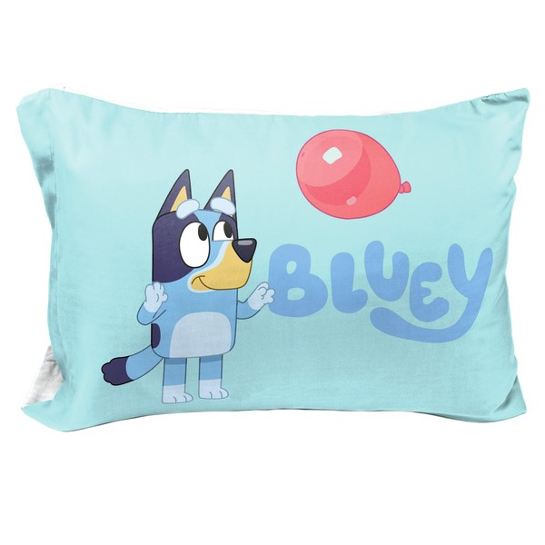Jay Franco Bluey & Bingo 1 Single Reversible Pillowcase -